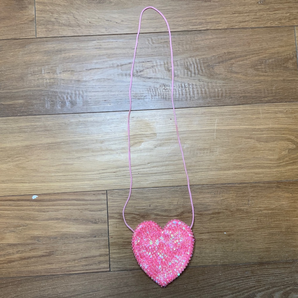 Sequin Heart Purse